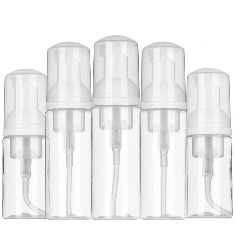 Plastic Foam Pump Bottle 2Pcs 30ml 50ml 60ml 100ml Plastic Foam Pump Bottle Empty Face Eyelashes Cosmetic Bottle Cleaner Soap Dispenser Foam