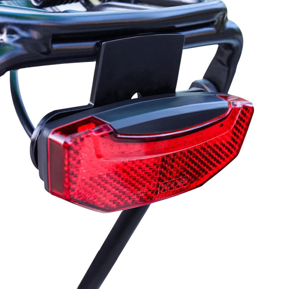 E bike COB LED Rear Light 12V 24V 36V 48V Electric Bicycle Tail Light E