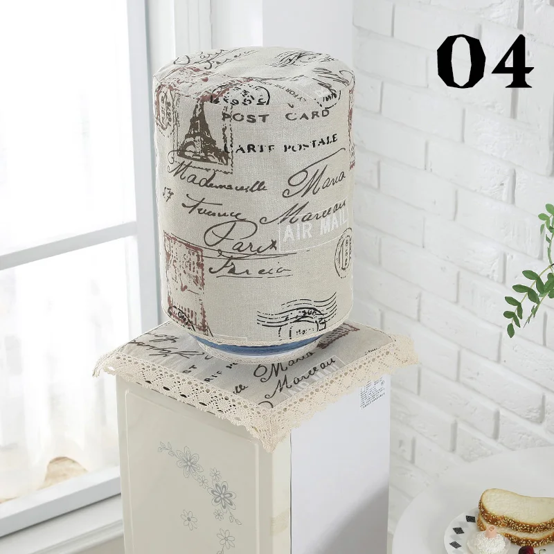 Pastoral Style Water Dispenser Cover Water Bucket Sleeve Furniture Protector Dust Cover Removable Reusable Bottle