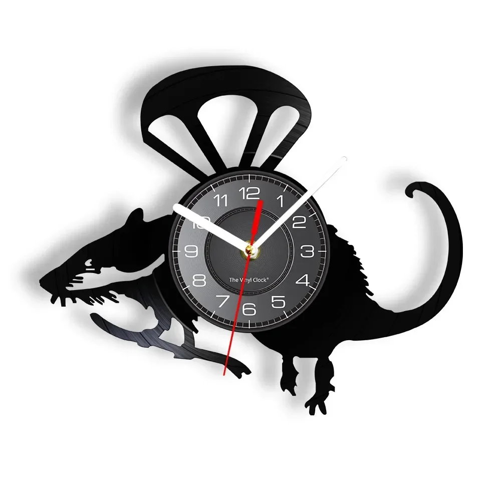 

Настенные часы Banksy крыса, Летающий вертолет, крыса, виниловая пластина, настенные часы, милый парашютник, мышь, декоративные настенные часы, часы для украшения дома