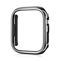 Pour Apple Watch 45mm 41mm 38mm 42mm 40mm 44mm plaqué squelette couverture dur PC pare-chocs cadre pour iWatch SE 9 8 7 6 5 4 3 2 étui 2