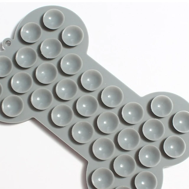 1PC Dog Slow Food Pad Bone Silicone Pet Licking Pad Pet Placemat Cat Slow Feeding Mat Dog Lick Mats Silicone 3