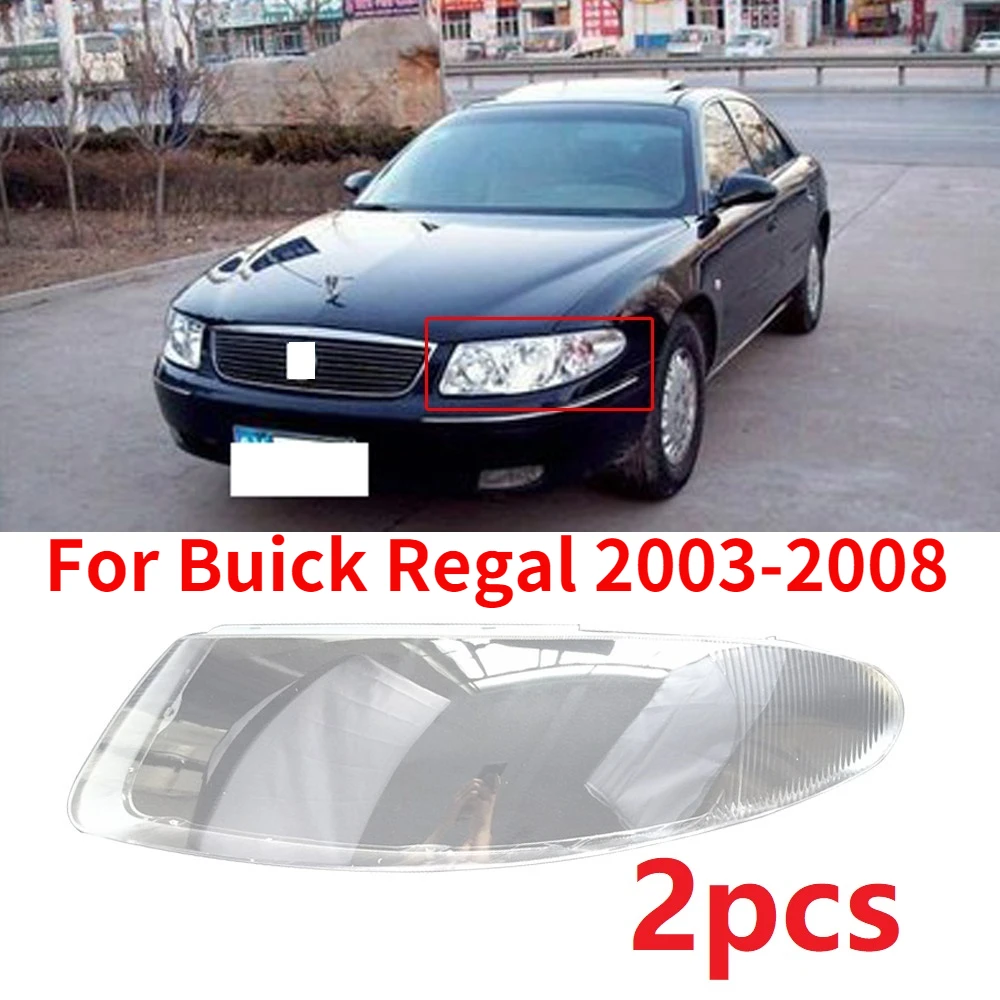 CAPQX 2pcs For Buick Regal 03 08 Front HeadLight Headlamp Cover