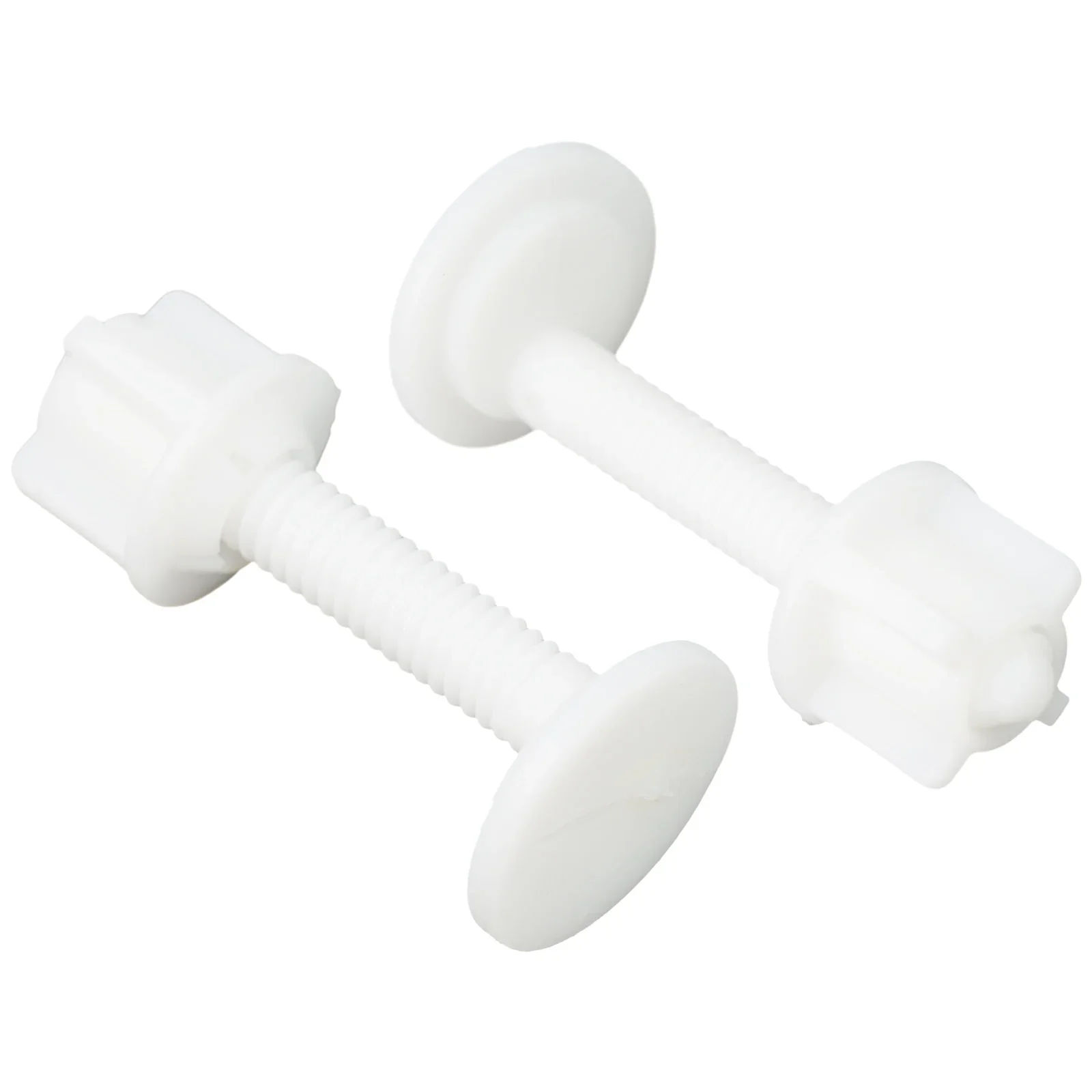 2Pcs Plastic Toilet Seat Hinge Repair Bolts Replacement Screws Fixing Fitting Kit Repair Tool Bathroom Toilet Accessories toilet accessories toilet hinge repair kit