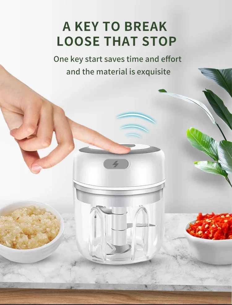 Description Picture 2 of itemMini household garlic puree electric garlic blender for babies, food grinder, cooking meat grinder, new garlic grinder