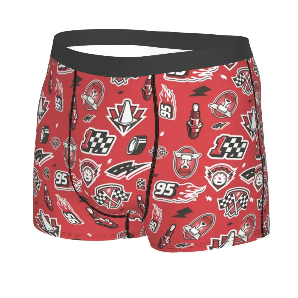 Custom Lightning McQueen Car Collage Boxers Shorts Men's Briefs Underwear Cool Underpants