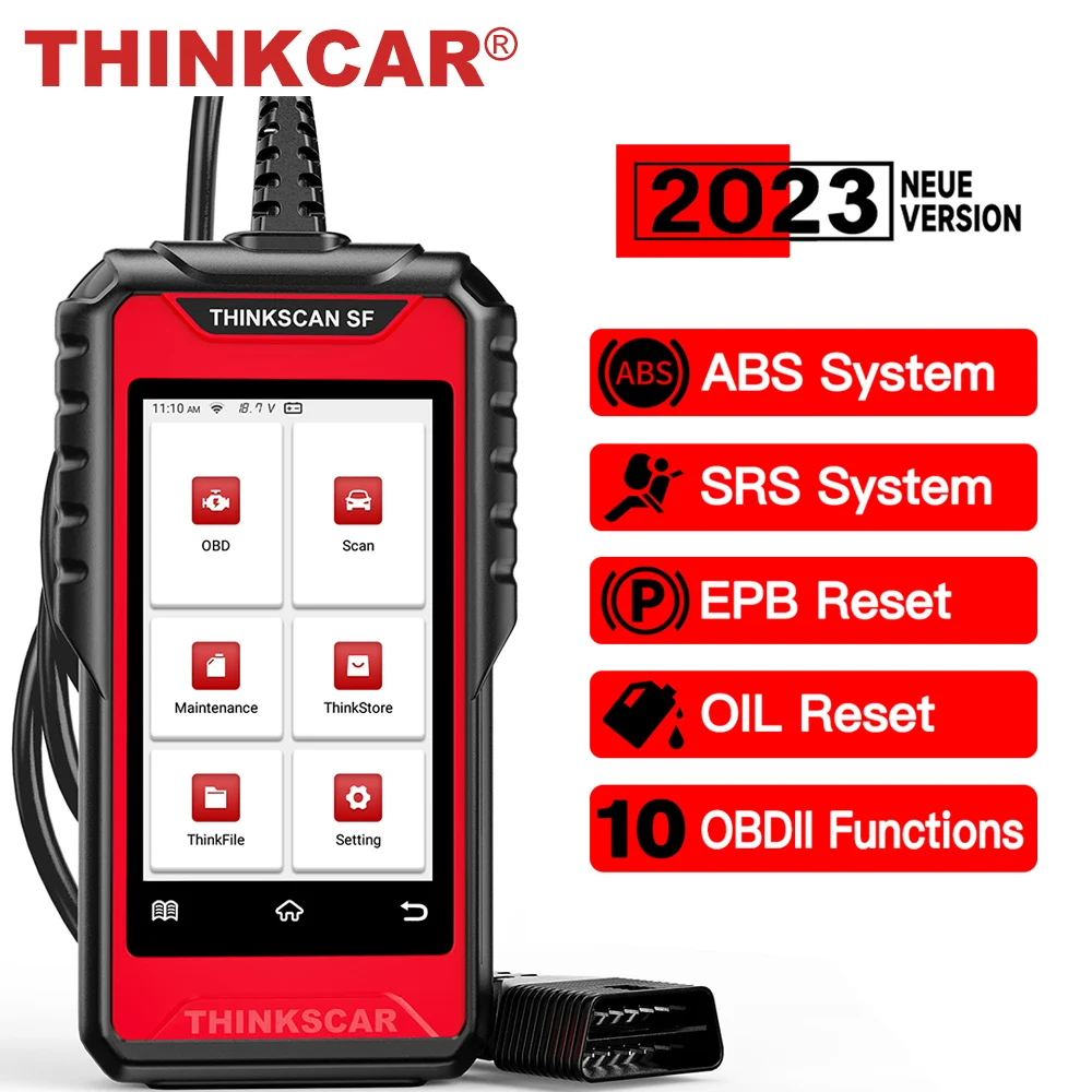 Price Review Thinkcar SF100 OBD2 Scanner ABS SRS Oil EPB Reset Code Reader Electronic Parking Brake OBD 2 Auto Car Diagnostic Tools PK CR619 Online Shop