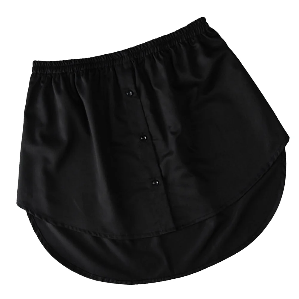 Fake Skirt Blouses Girl Costume Shirt Hem Cotton Decoration Women's Clothes Woman