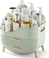 Skincare Organizer for Vanity,Storage Box with Handle,Large Cosmetic Display case for Dresser, Bathroom Countertop 1