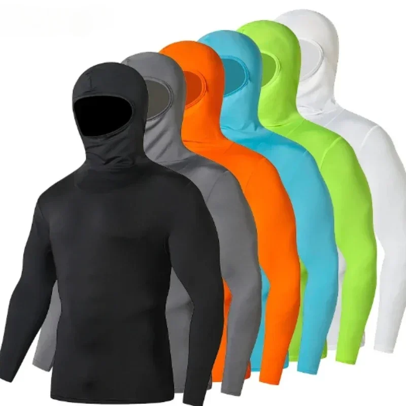 

Men‘s Training Sportswear Versatile Slim-fit Hooded Quick-drying Yoga Clothing Basketball Training Running T-Shirt Pullover