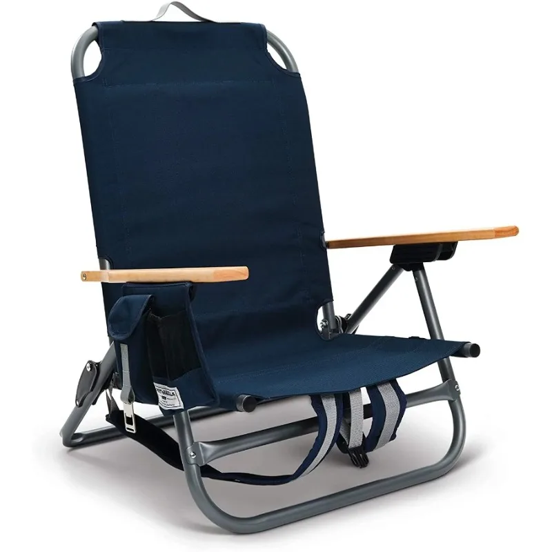 

SunSoul Folding Light-Weight Blue Backpack Beach Chair
