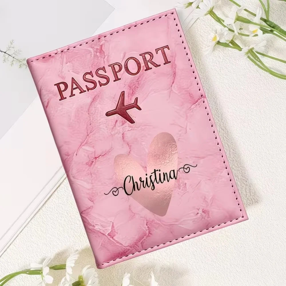 Portafoglio per Passaporto Personalizzato, Custodia da Viaggio Resistente ai Graffi, Supporta Design con Nome Personalizzato, Sottile e Leggero per Borsa da Viaggio - immagine 4