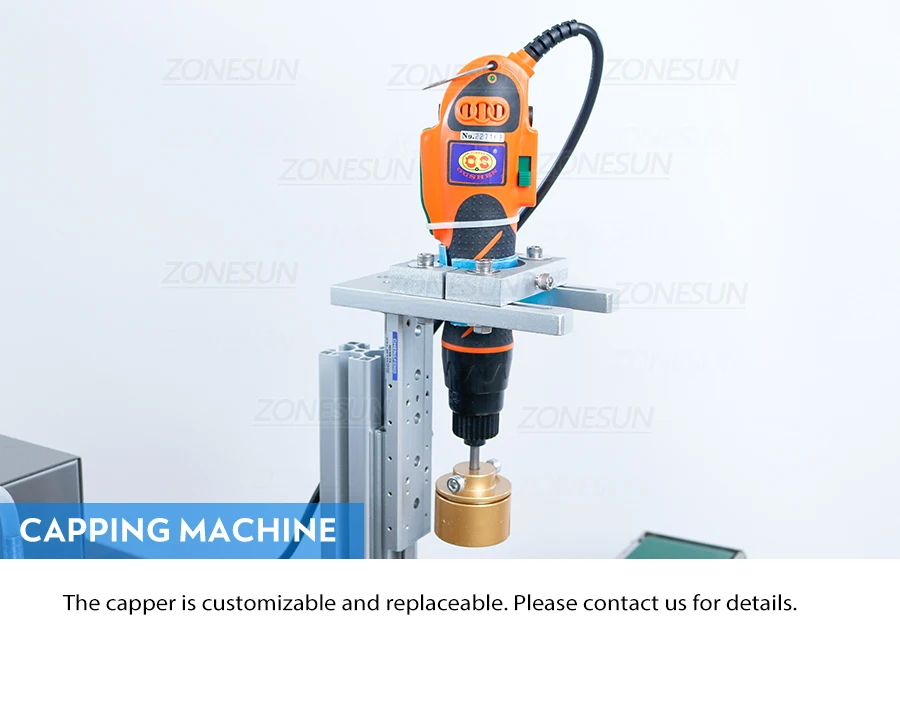 ZONESUN ZS-MPXG1 Máquina de llenado y tapado de líquidos con bomba magnética automática pequeña