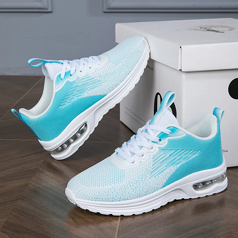 New mesh running shoes with shock absorption, ultra light and breathable casual sports shoes
