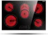 30Inch Electric Cooktop 5Burners Electric Stove Ceramic Cooktop Drop-in Electric Radiant Cooktop with Front and Back Metal Frame 1