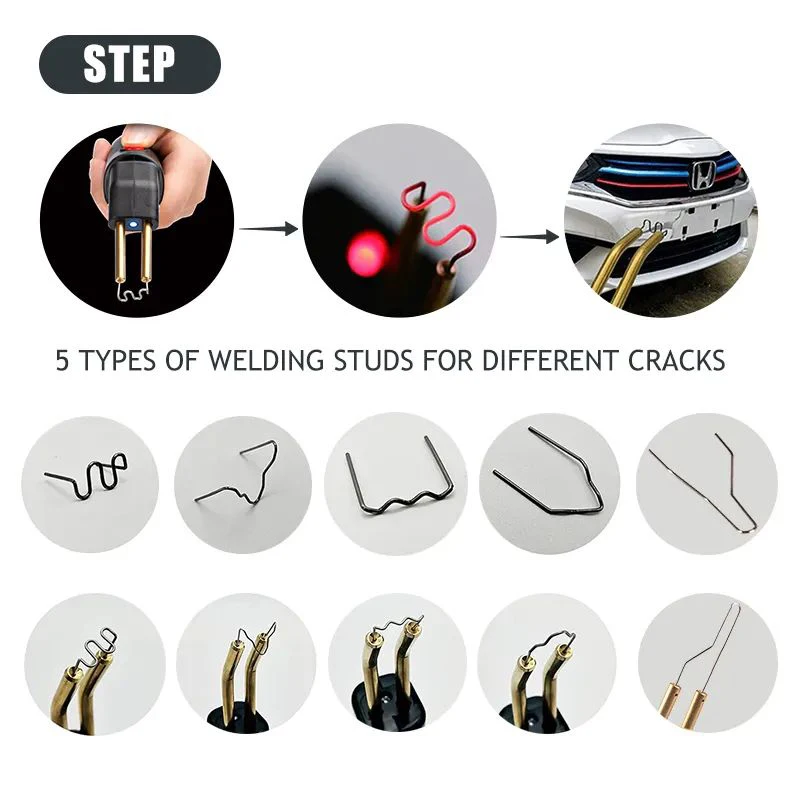 100W Car Bumper Repair Plastic Welding Machine Kit Bumper Repair Car Garage Tools Plastic Soldering Iron Hot Stapler 5
