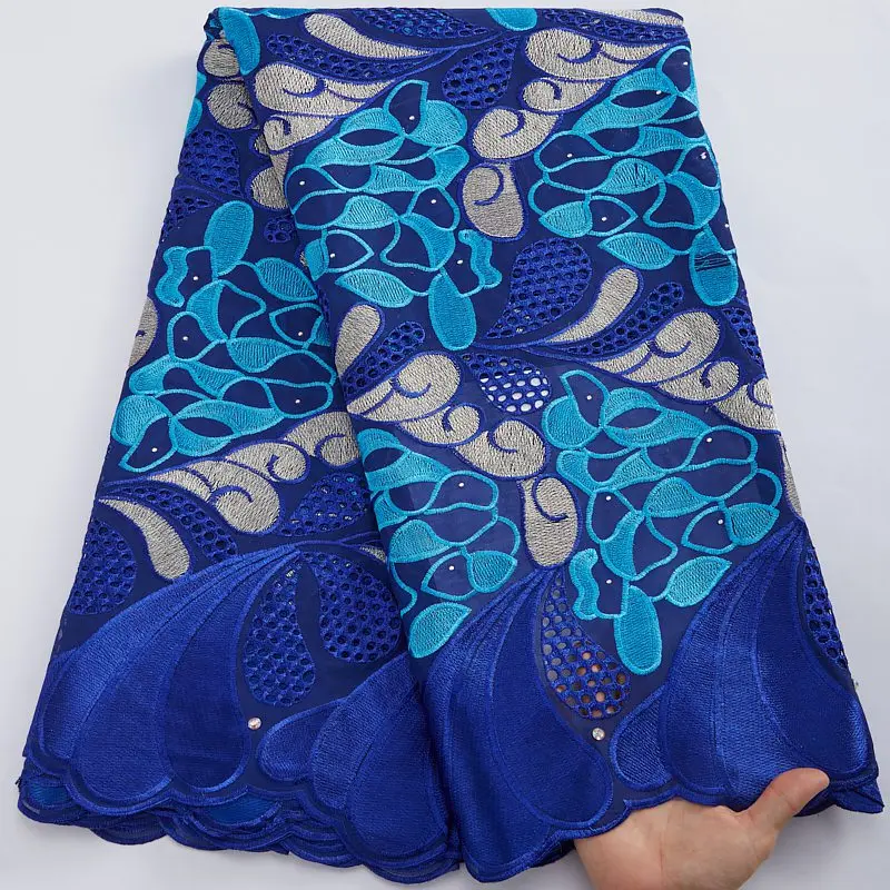 

Хлопковая нигерийская кружевная ткань 2022, высококачественное кружево, швейцарская вуаль, кружевная ткань, вышитая африканская сухая кружевная ткань для свадьбы S2953