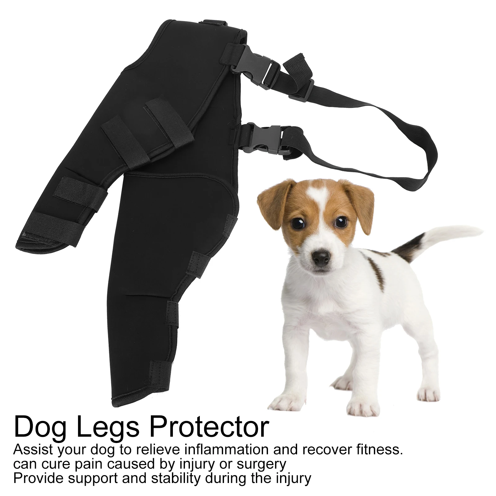 

Pet Dog Hind Legs Protector Adjustable Knee Brace Leg Support For Dogs Hind Legs Recover