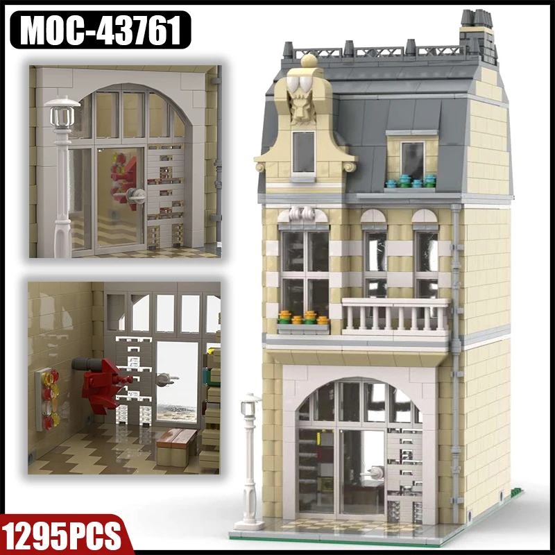 

MOC Art Galleries Museum Building Blocks Kit City Scene House Exhibition Street View Construction Bricks Toys Children Gift