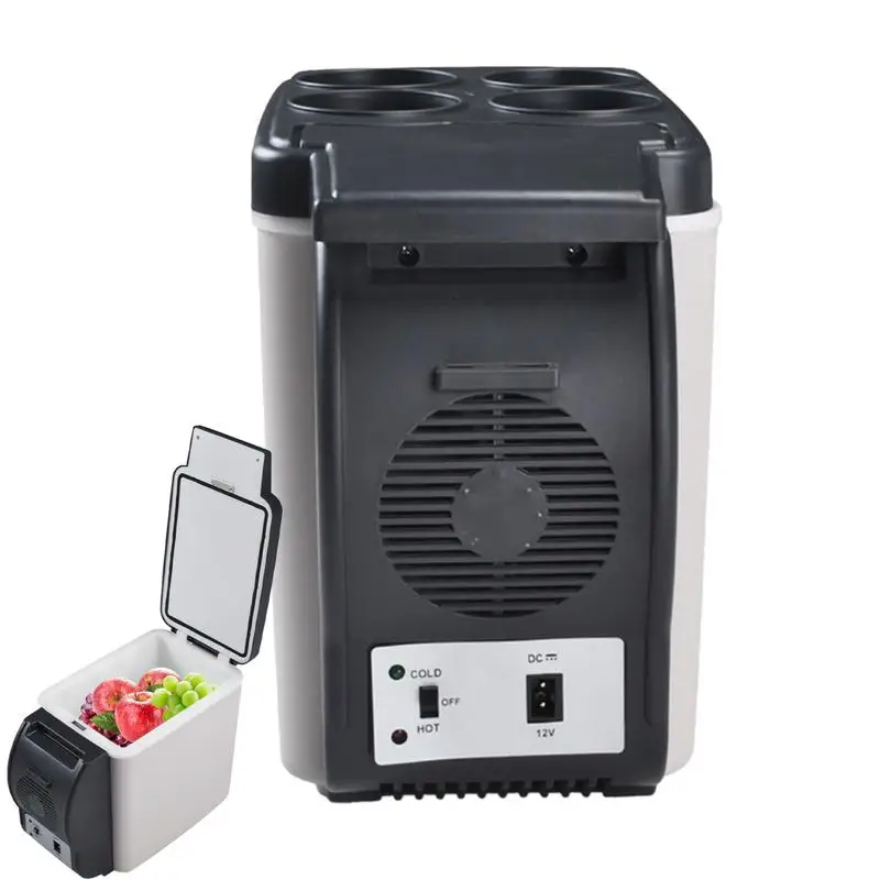 Car Refrigerator 12 Volt Camping Cooler 6 Liter Capacity Portable Freezer Electric Cooler Warmer Small Fridge for Car RV Use