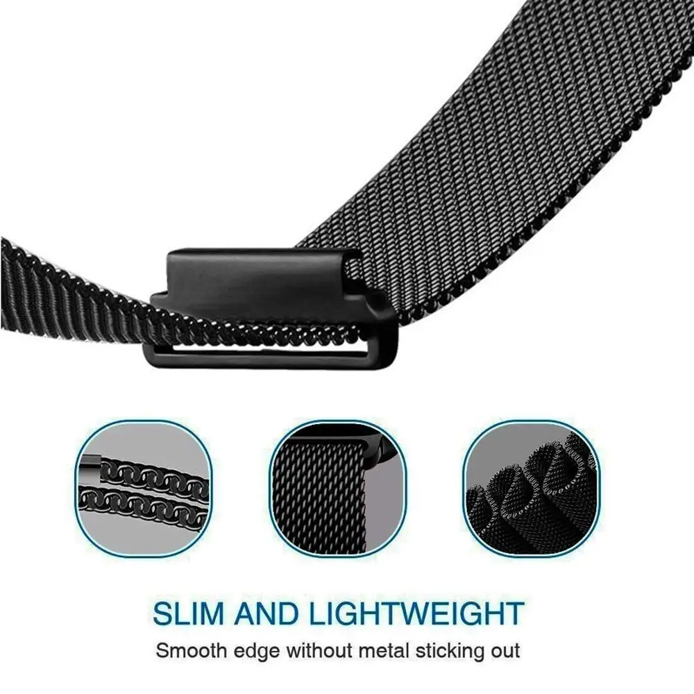 Elegant Milanese Loop Stainless Steel Strap for MoonSwatch - 20mm Magnetic Bracelet Band