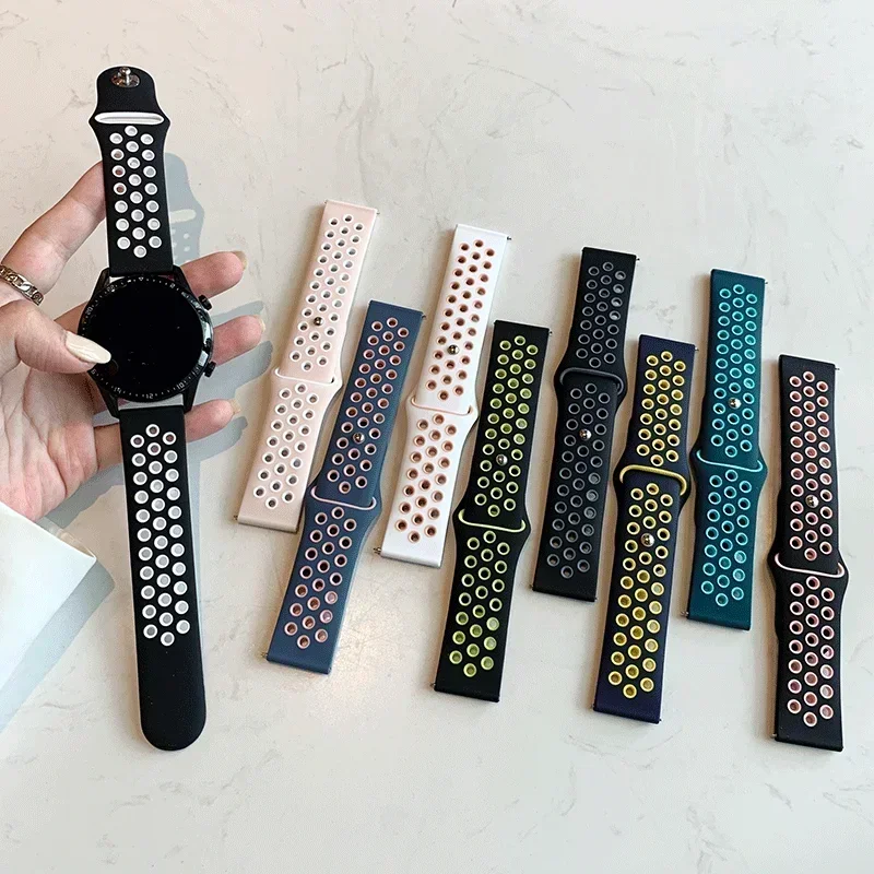 Breathable Sport Replacement Strap for Smartwatch - 20mm/22mm Wristband