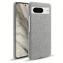 Luxury Antiskid Fabric Phone Case - Premium Cloth Cover - Pixel 8A (Light Grey)