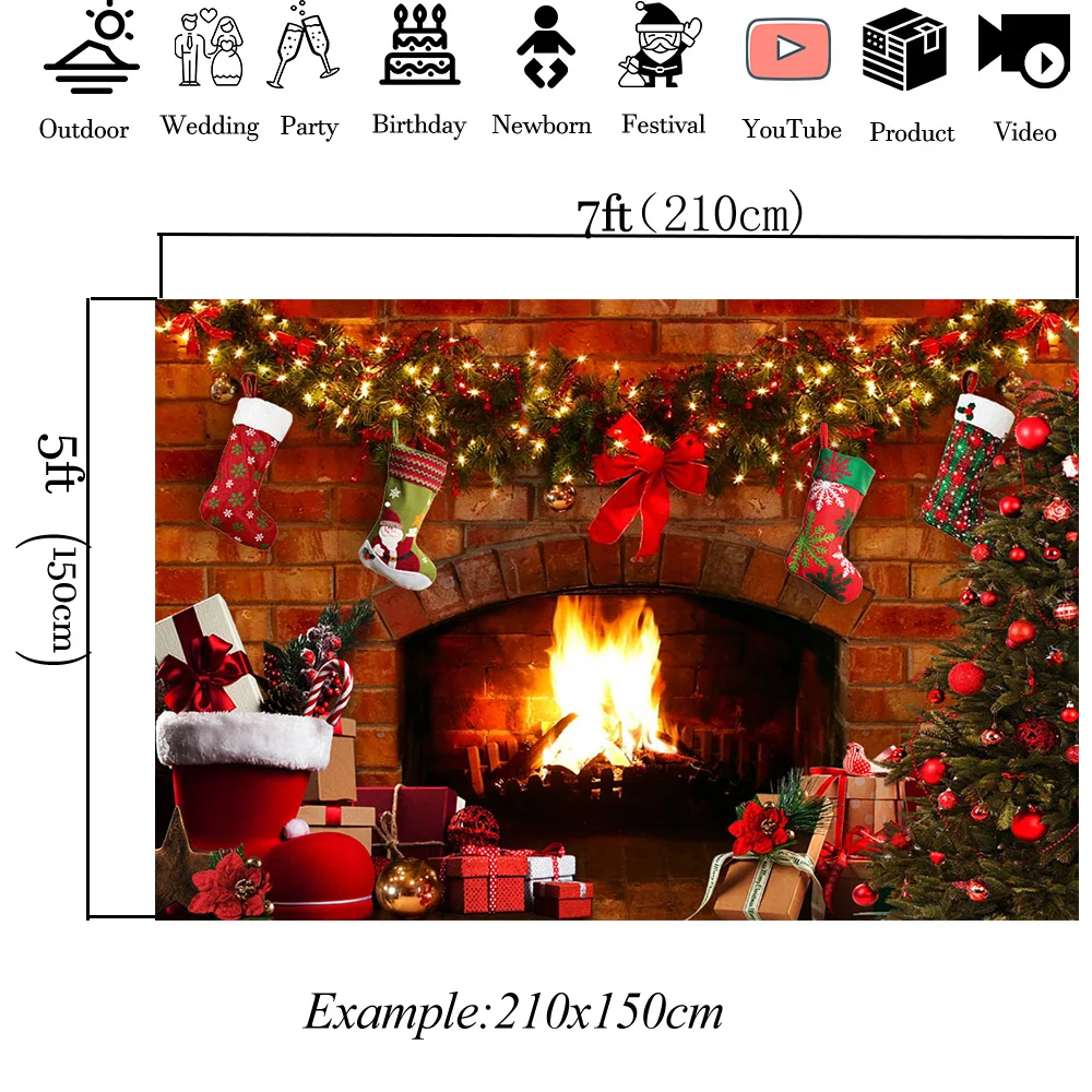 Merry Christmas Fireplace Wallpaper Backgrounds