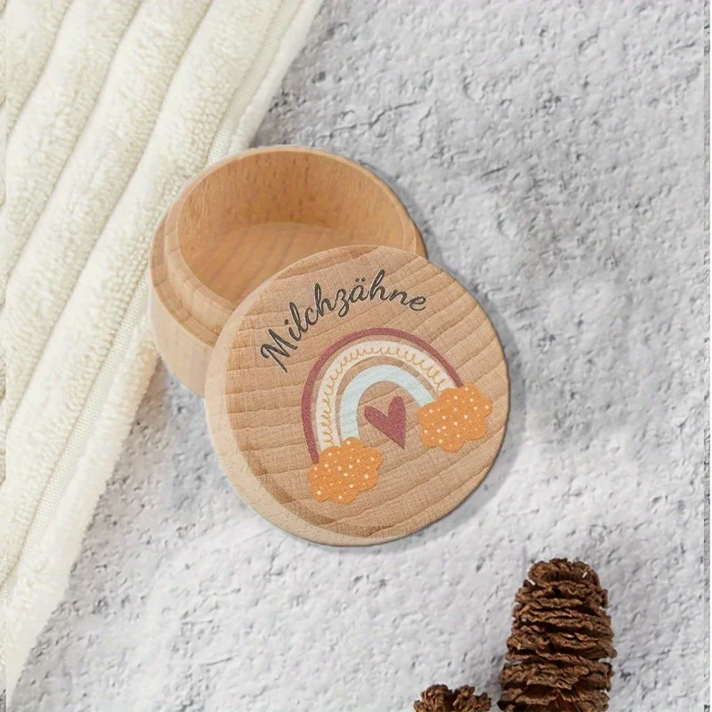 1pc Tooth Box Milk Teeth for Boys Girls Tooth Box Milk Tooth Box Gift Ideas for Christening and Birthday Gifts for New Parents