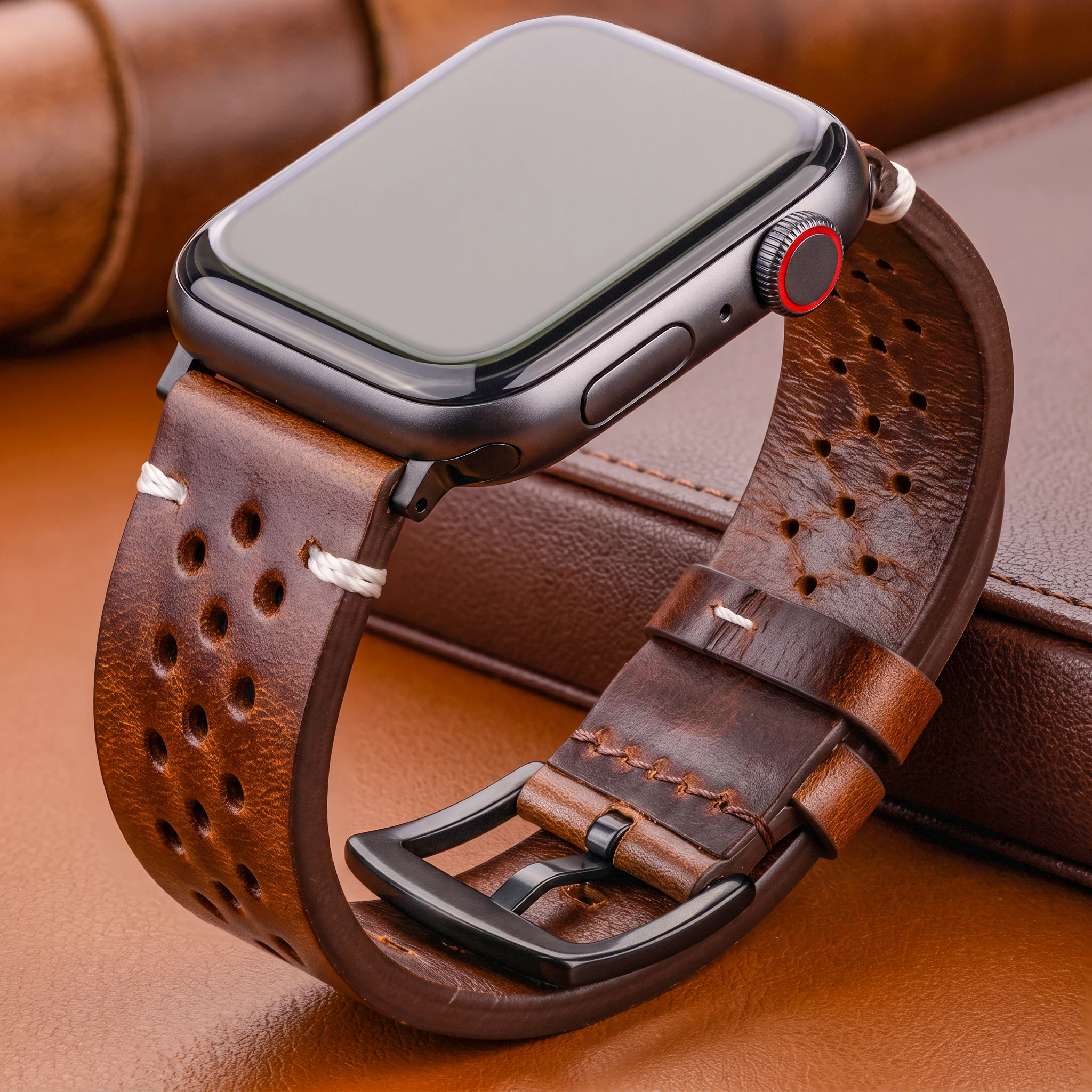 Elegant Genuine Leather Watch Strap - Premium Watchband