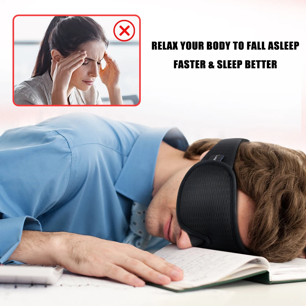 Ultra-Comfort 3D Contoured Sleep Mask - Breathable & Smooth Eye Shade for Relaxation and Travel