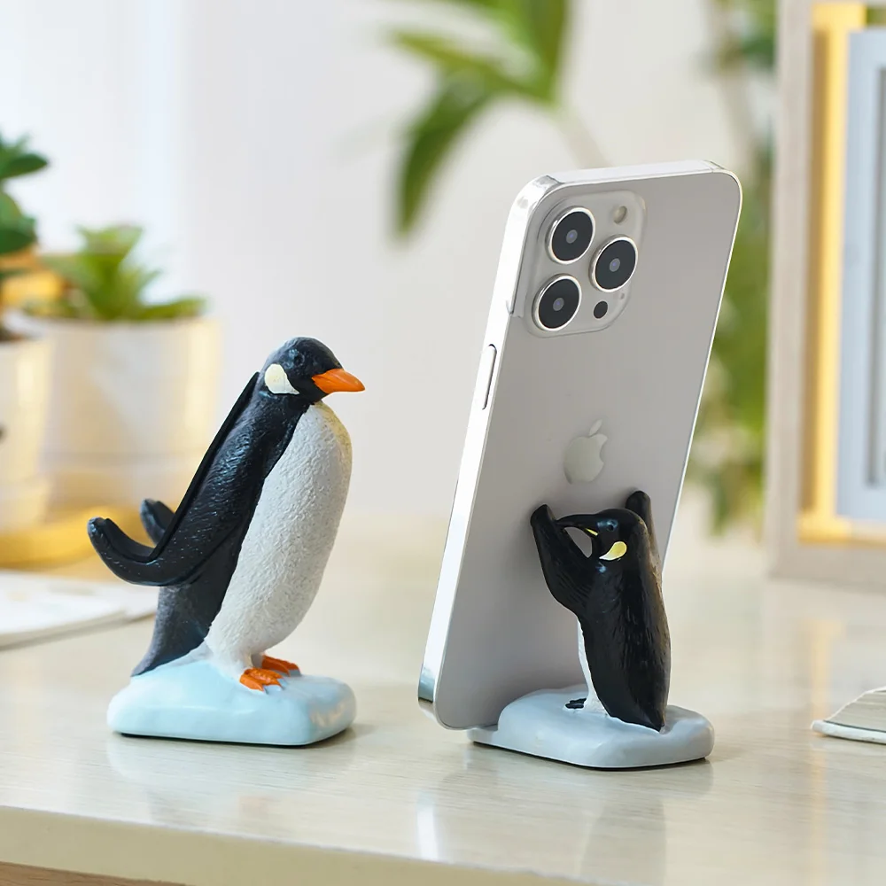 Packung mit 2 Pinguin-Schlüsselanhänger mit LED-Beleuchtung und