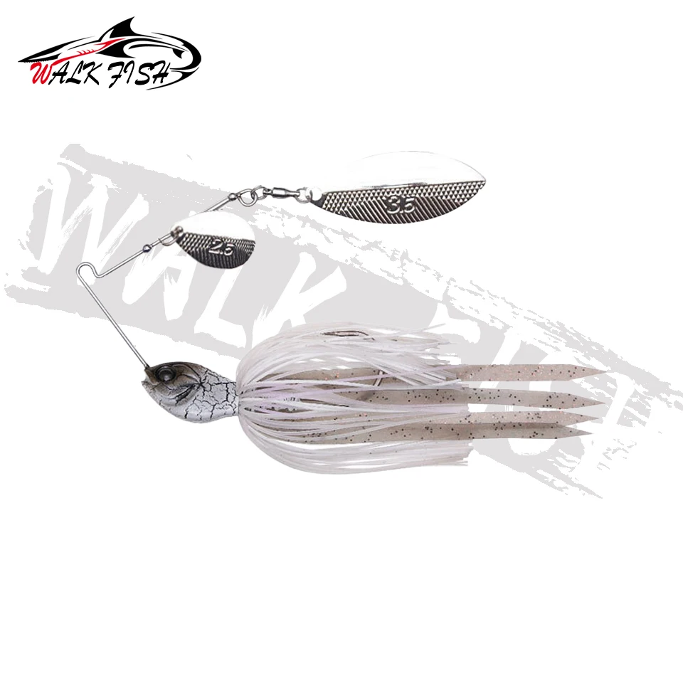 SPAZIERGANG FISCH 1PCS Spinner Köder 18G Metall Köder Harte Angeln Locken Spinner Köder Spinnerbait Hecht Wirbel Fisch angelgerät Wobbler pesca – Detail 6
