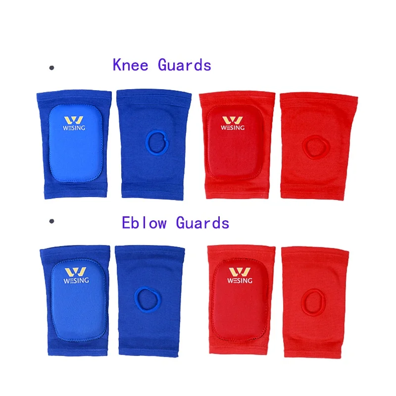 Wesing Basketball MMA Boxing Taekwondo Muay Thai Knees Elbow Support Pads Sanda Arm Protector Training Protective Gear DEO