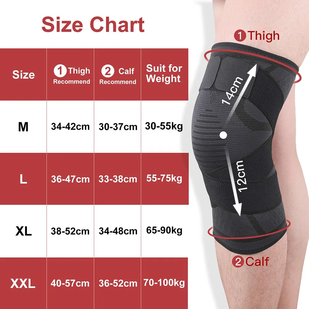Knee Pad 1pc Dual-purpose Pressurized Detachable for Fitness