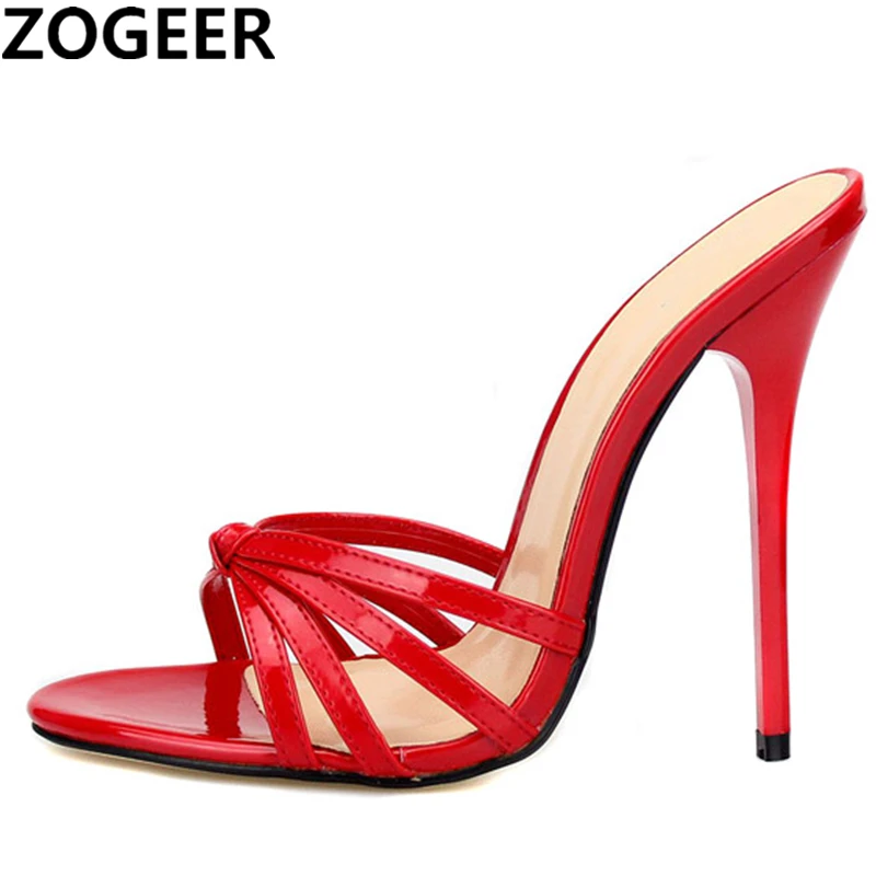 Summer Slippers Women Sexy High Heels Sandals Flip Flops Drag Queen Big size Shoes Quality Super Light High heeled 13cm Slides