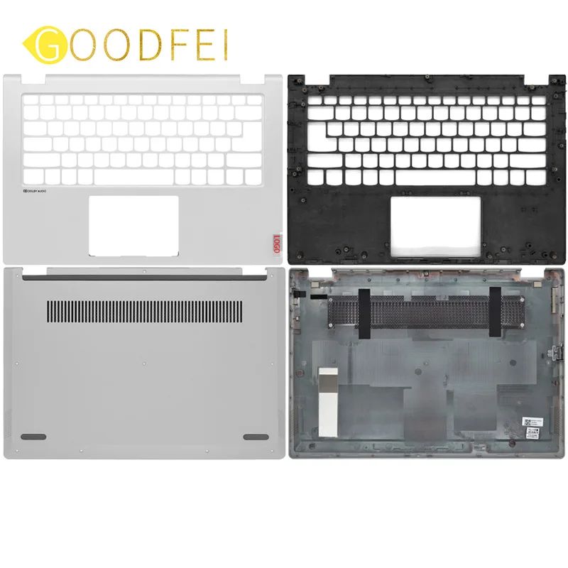 

New For Lenovo IdeaPad C340-14IWL API IML Keyboard Bezel Top Case Palmrest NO Fingerprint Hole Laptop Host Lower Cover Silver