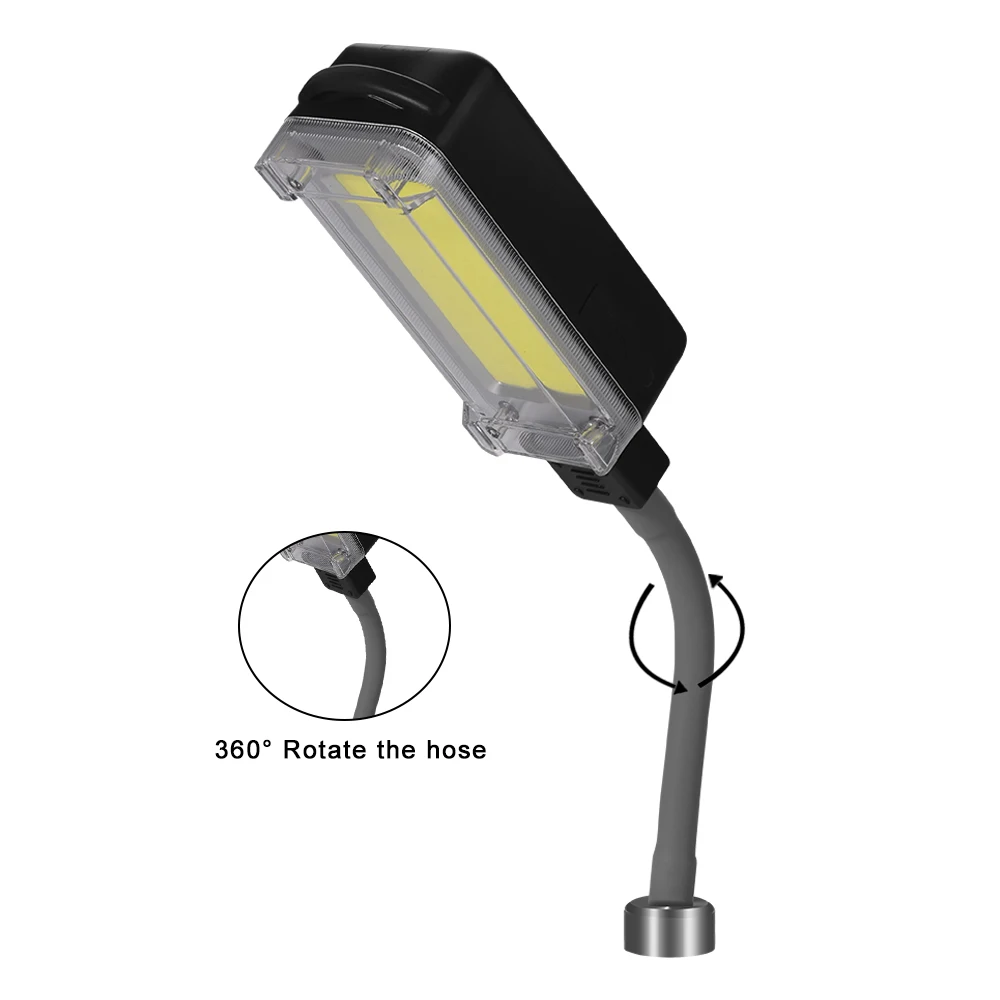 Work Light LED Flashlight Bright Vehicle Repair Lamp With Magnet USB Rechargeable Folding Portable Torch Camping