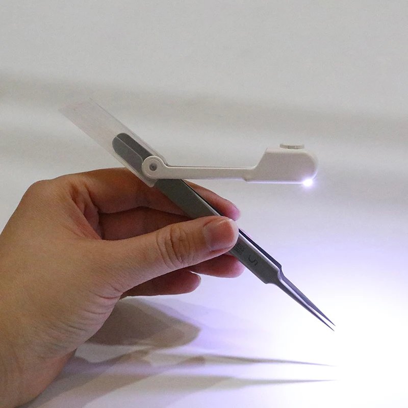 Cell Pimples Blackhead Clip With Lights Acne Needle Tweezers Comedone Acne Extractor Blemish Pimples Needle Removal Tool