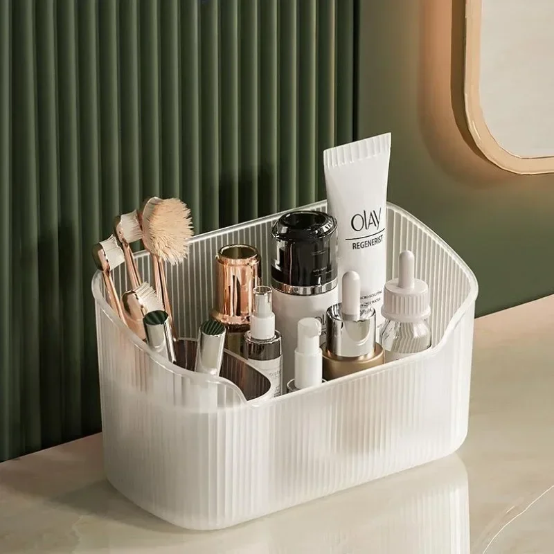 Large Capacity Cosmetic Storage Box, Multifunctional Makeup Organizer for Bathroom & Bedroom – Mirror Cabinet Design Storage 6