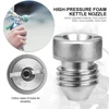 Foam Maker Tips 1.0mm/1.1mm/1.15mm Thread Pressure Foam Pot Sprayer Filter Stainless Steel Silver Snow Foam Orifice Nozzle Tips 3