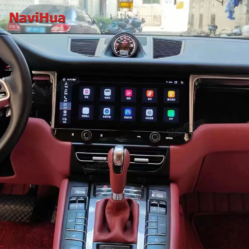 

For Porsche Macan Interior Upgrades Modification GPS Navigation Carplay Radio Multimedia Head Unit Upgrade To 2024 Style