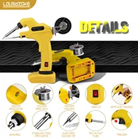30W Cordless Soldering Iron Kit for Dewalt 20V Li-ion Battery 30s Quick Preheat Electric Welding Gun Repair Tool (No Battery) 2