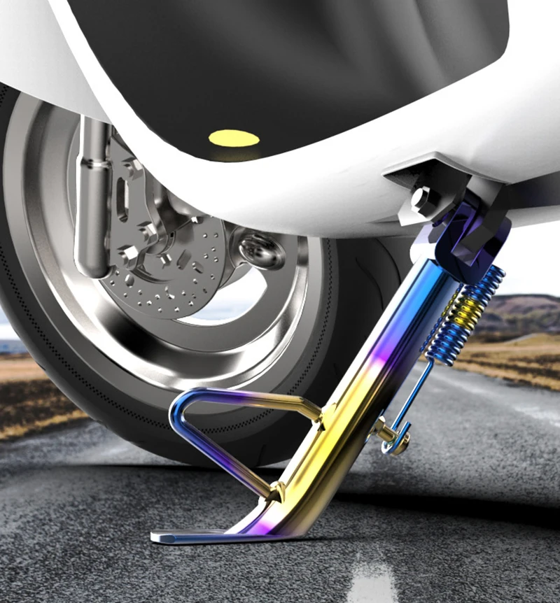 

Высококачественная сгоревшая титановая педаль, боковой кронштейн, модифицированные аксессуары, подходит для мотоциклов, электромобилей