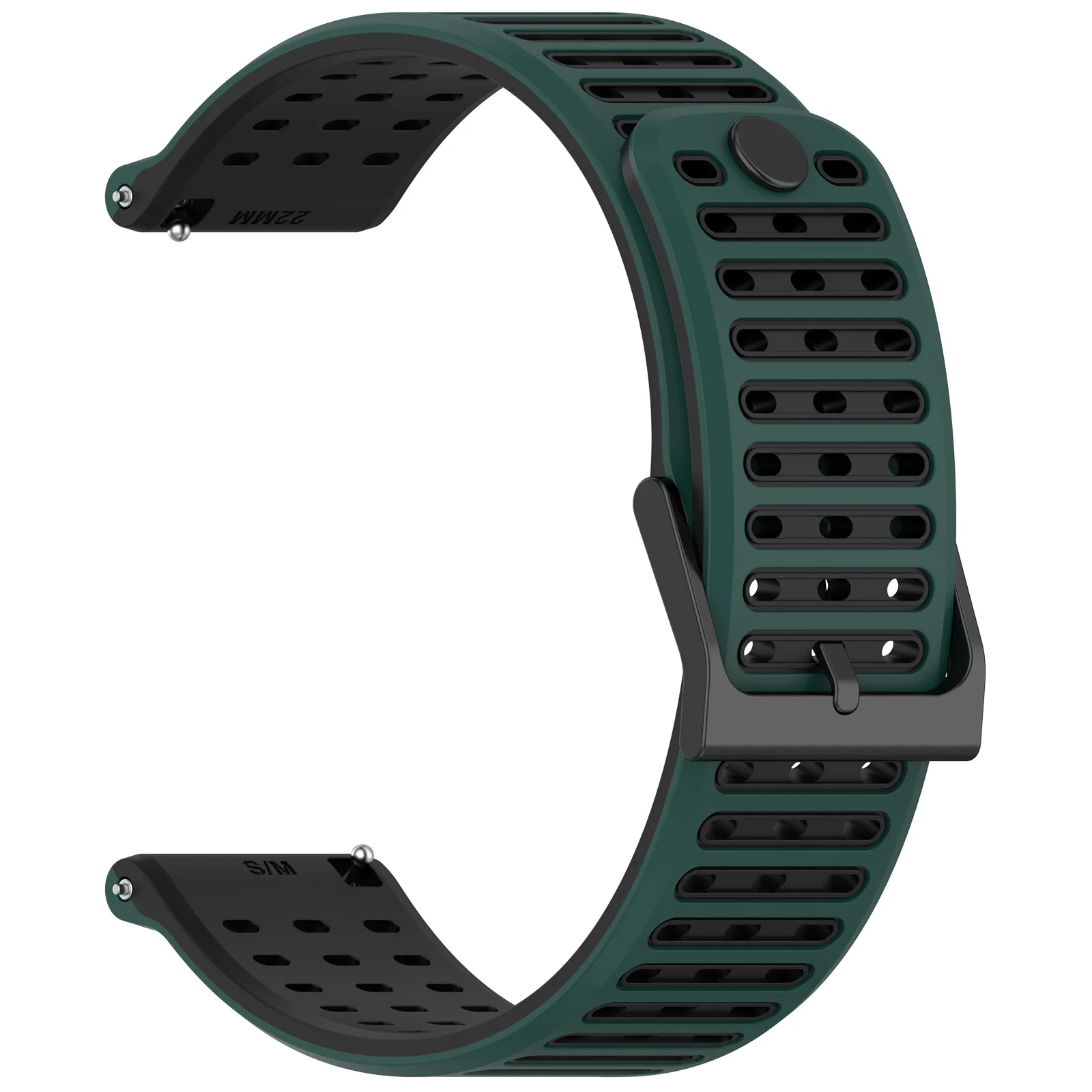 Premium Silicone Watch Strap 22mm - Versatile and Durable Replacement Band