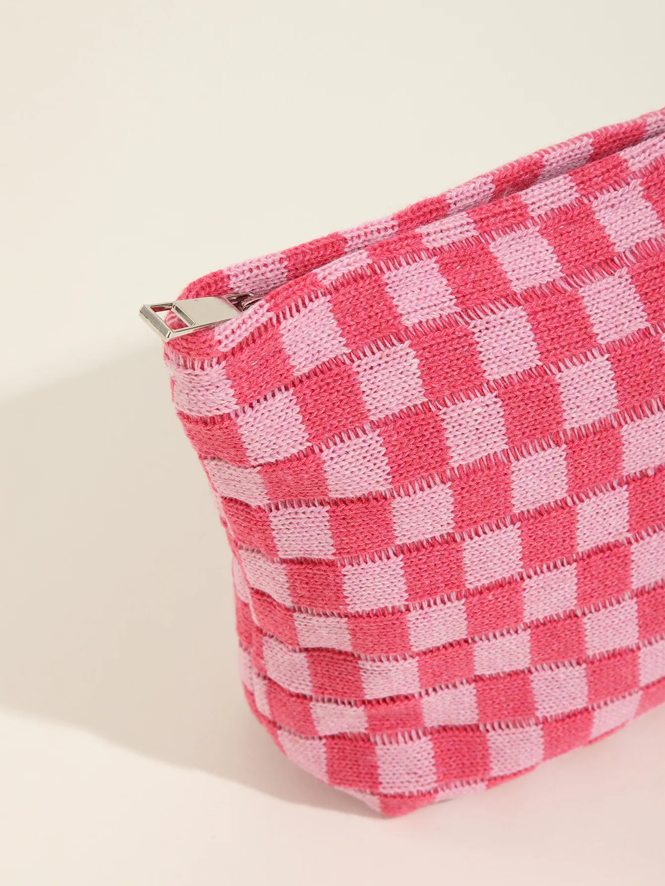 Large Checkerboard Makeup Bag Women Girls Portable Travel Essential Pouch Purse Toiletry Bag Organizer Storage Pencil Case 2