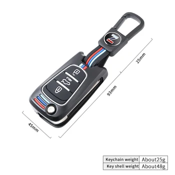 Lega Silicone 3 pulsanti Flip Cover telecomando portachiavi per Kia K2 K5 Pro Ceed HYUNDAI I20 I30 I40 copertura chiave auto SANTA - Lega Silicone 3 pulsanti Flip Cover telecomando portachiavi per Kia K2 K5 Pro Ceed HYUNDAI