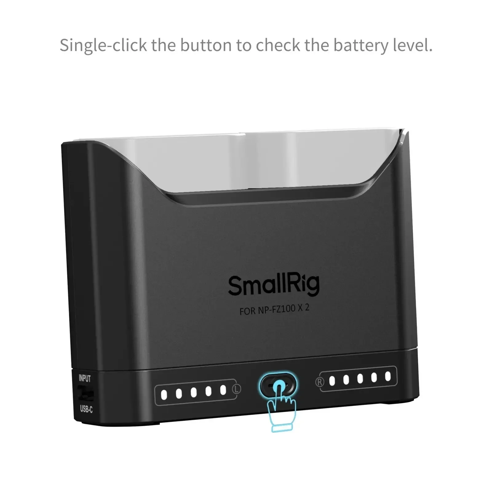 SmallRig 카메라 배터리 충전기 NP-FZ100 캐논 LP-E6P 니콘 EN-EL15c NP-FW50 DMW-BLK22용 소형 외부 전원 공급 장치