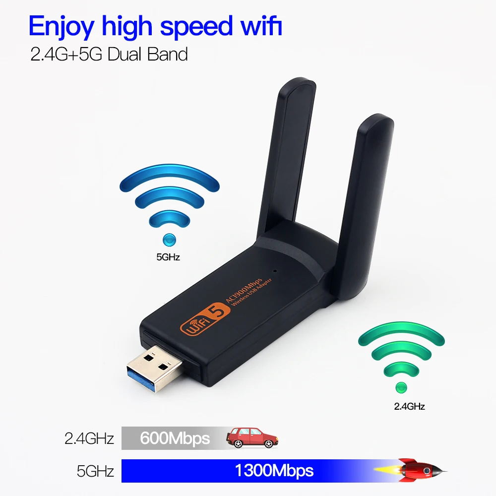 

Беспроводной USB-адаптер Wi-Fi 5, 1900 Мбит/с