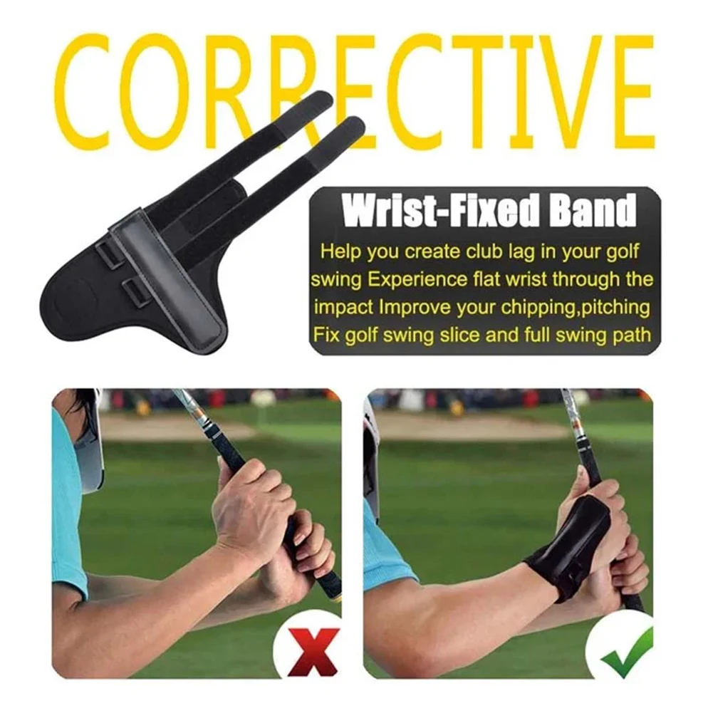 Golf Swing Trainer Aid - Pro Power Band Wrist Brace for Perfect Swing Alignment